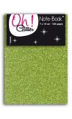 Carnet glitter 7x10cm vert