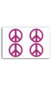 4 peace glitter fuchsia