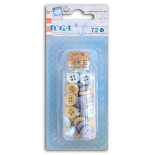 Surtido 72 botones madera Vue sur mer