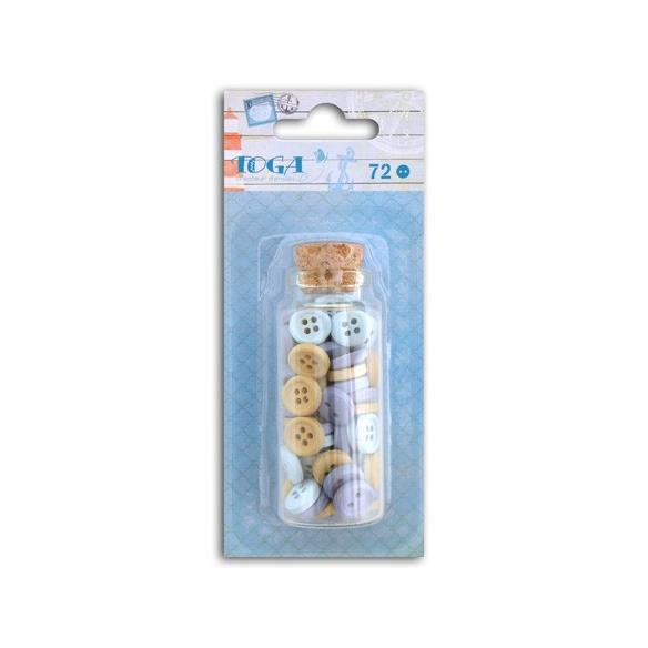 Surtido 72 botones madera Vue sur mer