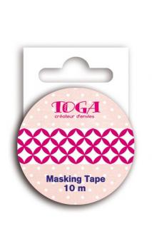 Masking Tape motif fuchs/blanco- 10m