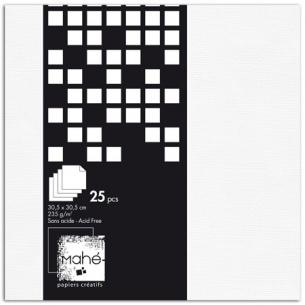 Bloc Mahé blanco 30x30 25f.