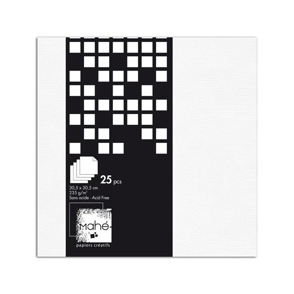 Bloc Mahé blanco 30x30 25f.