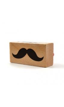 Sello madera moustache 1