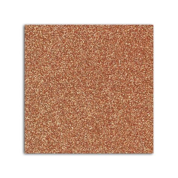 Glitter papel adhesivo 30x30 - Cuivre 10f.