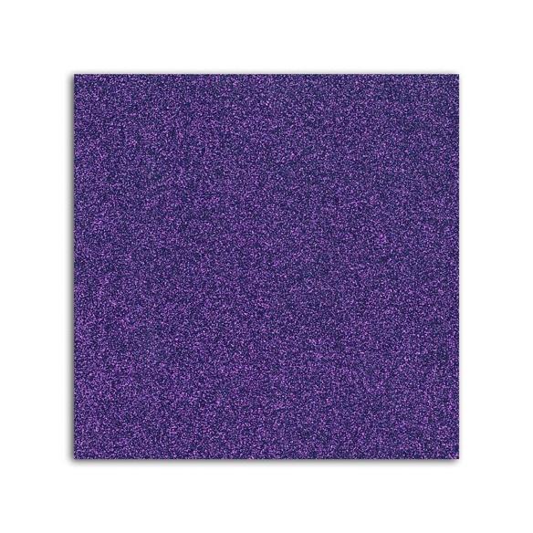 Glitter papel adhesivo 30x30 - Violeta 10f.