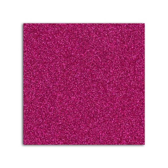 Glitter papel adhesivo 30x30 - Frambuesa 10f.