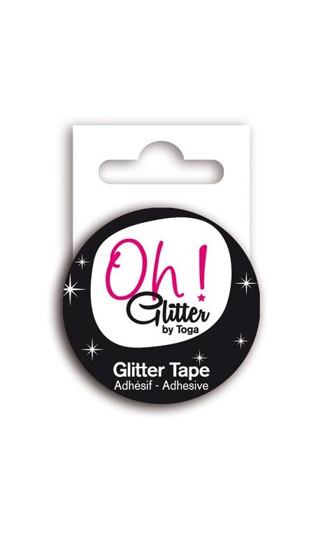 Glitter tape 2m - Frambuesa