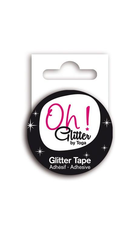 Glitter tape 2m - Antracita
