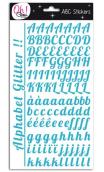 Glitter alfabeto Champs-Elysées - Azul turquesa