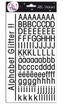 Glitter alfabeto St-Germain-des-Prés - Negro