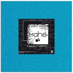 Mahé 30x30 - Glitter adhesivo Azul Fluo 5 hojas