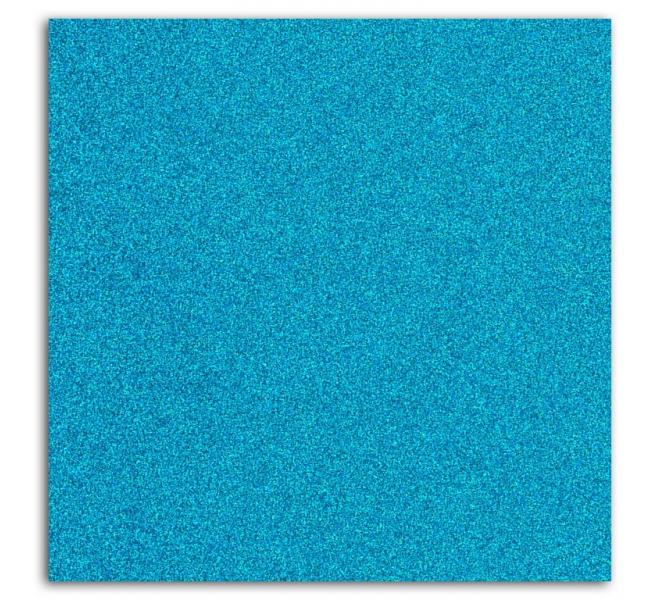 Mahé 30x30 - Glitter adhesivo Azul Fluo 5 hojas