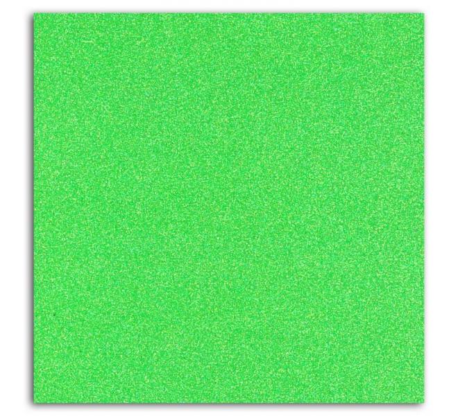 Mahé 30x30 - Glitter adhesivo Verde Fluo 5 hojas