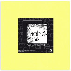 Mahé 30x30 - Glitter adhesivo Amarillo Fluo 5 hojas