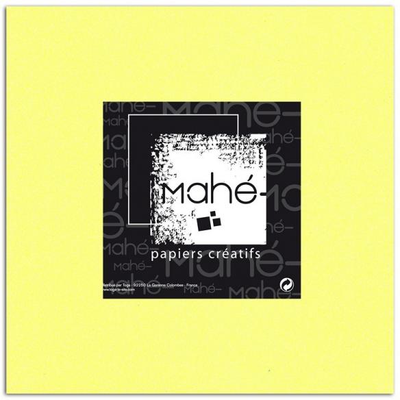 Mahé 30x30 - Glitter adhesivo Amarillo Fluo 5 hojas