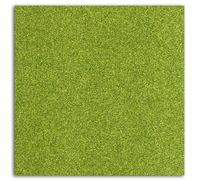 Mahé 30x30 - Glitter adhesivo Verde5 hojas