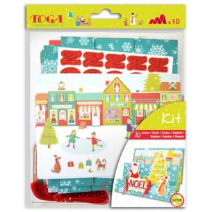 Set 10 postales Navidad en el pais de los juguetes