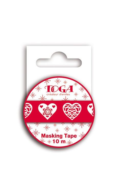 Masking Tape coeurs Escandinavas -10m