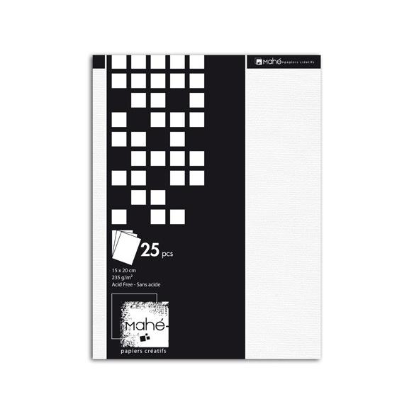 Bloc Deco Mahé Blanco 15x20cm 25f.