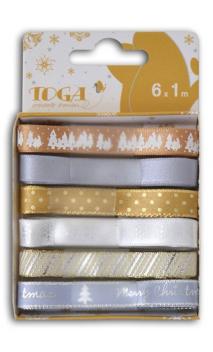 Conjunto de 6 cintas Oro/Plata