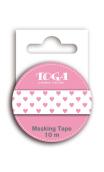 Masking tape corazones rosa - 10m