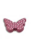 Surtido de 25 confettis Madera papillons rosa verde