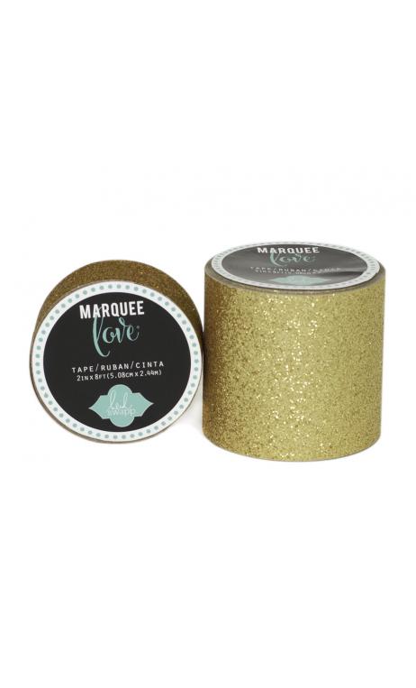 Marquee Tape - HS - Glitter - 2" - Gold - 8 Feet