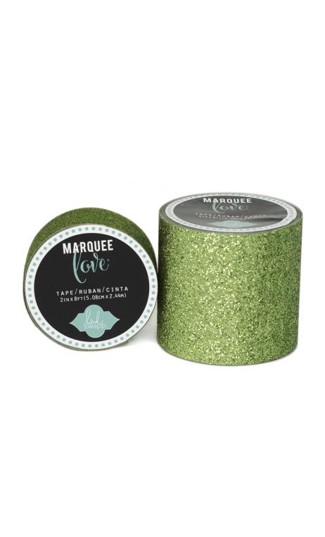 Marquee Tape - HS - Glitter - 7/8" - Lime Green - 10 Feet