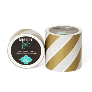 Marquee Tape - HS - Washi - 7/8" - Gold Foil Stripe - 12 Feet