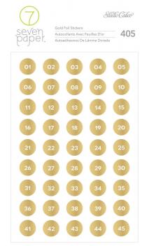 Stickers - SC - Amelia - Gold Number (9 Sheets)