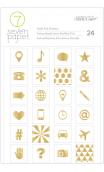 Stickers - SC - Amelia - Gold Foil Icons (24 Piece)