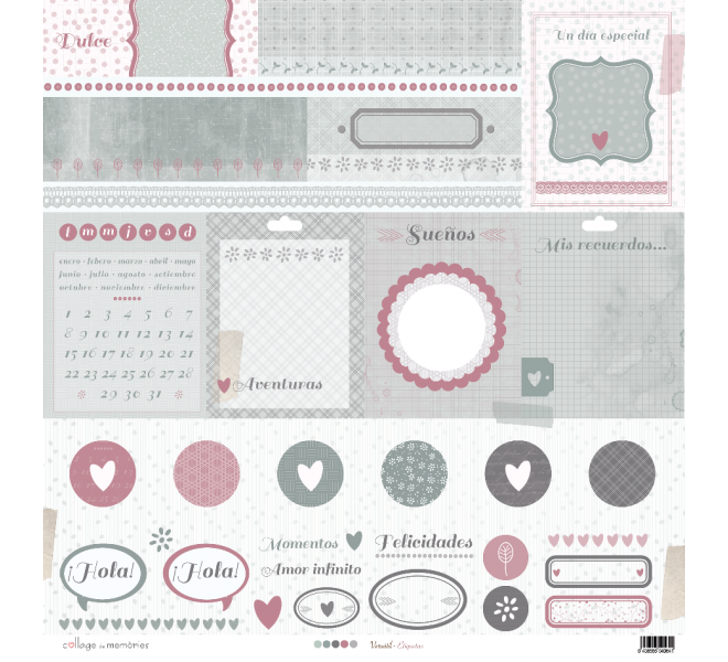 Versàtil 30 papeles para scrapbooking de Collage de Memòries