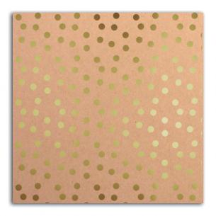 Mahé30x30 - kraft & topos grandes oro 1 hoja - Pack 10 h.