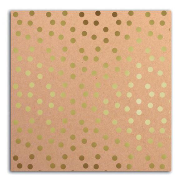 MahÃ© 30x30 - kraft & large moles gold 1 sheet - Pack 10 h.