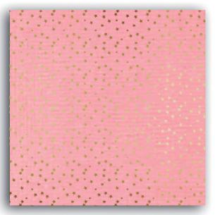 Mahé 30x30 - rosa blush & estrellas oro  - Pack 10 h.