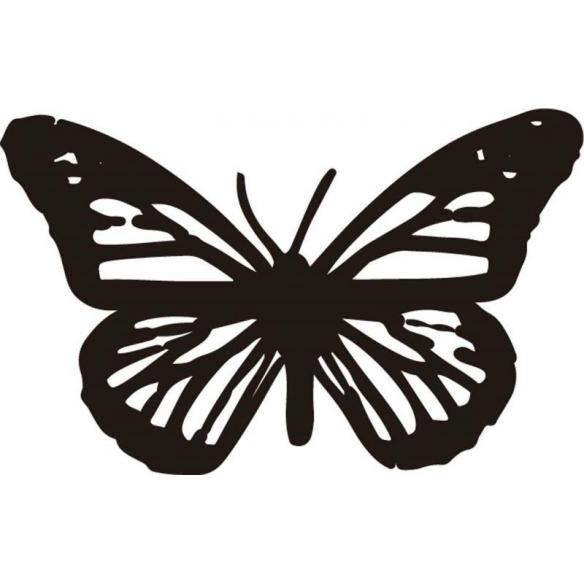 Sello de caucho con empuñadura de madera con empuñadura de madera Mariposa