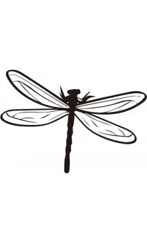 Rubber seal with wooden handle with Dragonfly wooden handle