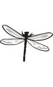 Rubber seal with wooden handle with Dragonfly wooden handle