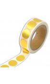 Masking tape redondo oro -10m