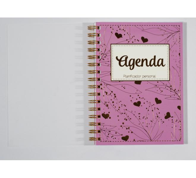 Agenda ROSA Pega Papel o Tijeras