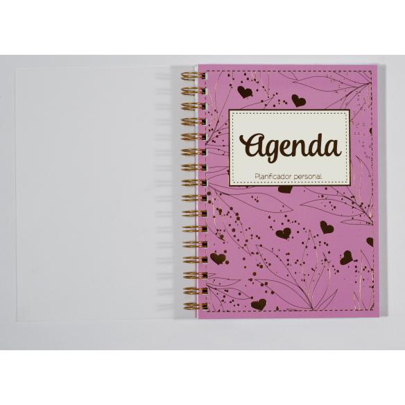 Agenda ROSA Pega Papel o Tijeras