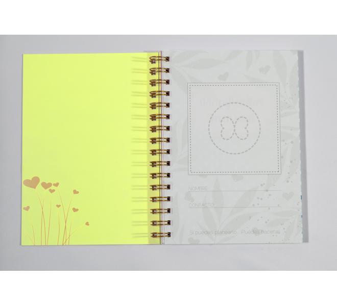 Agenda AMARILLO Pega Papel o Tijeras