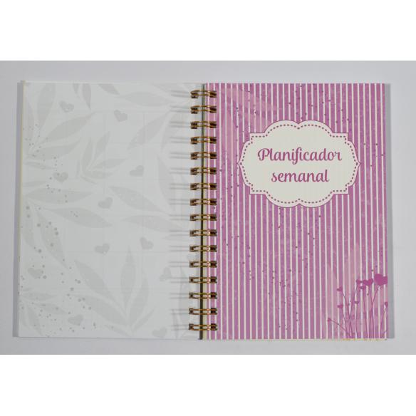 Agenda ROSA Pega Papel o Tijeras