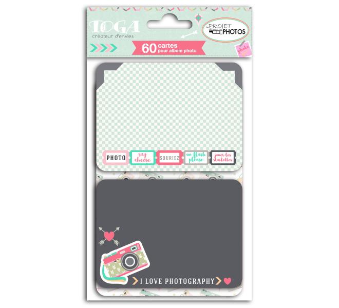 Conjunto 60 tarjetas coul. r/v click clack