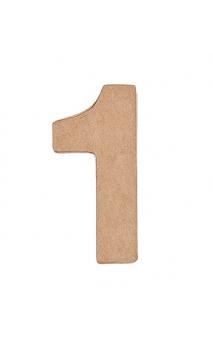 Número de papel maché 1    CA. 17,5/5,5 cm