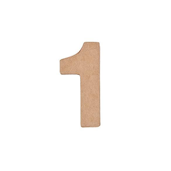 Número de papel maché 1    CA. 17,5/5,5 cm