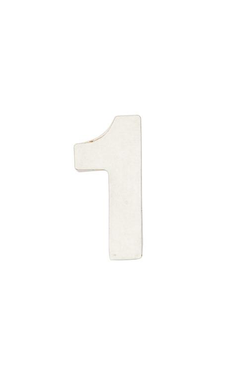 Número de papel Maché 1 pequeño    CA. 7/2,5 cm