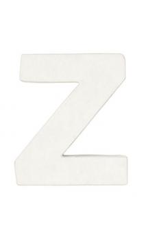 Letra de papel maché Z pequeña    CA. 7/2,5 cm