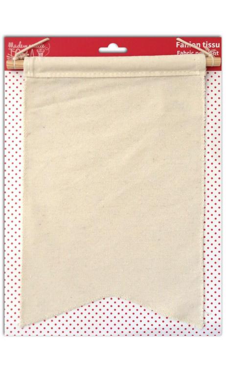 Fabric banner 20x30cm - natural white